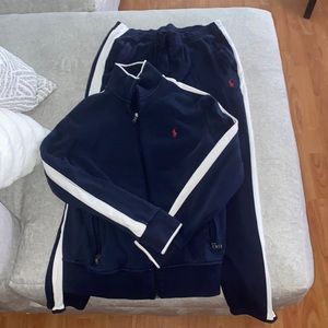 Polo Ralph Lauren men’s jogging suit size small navy blue and white
